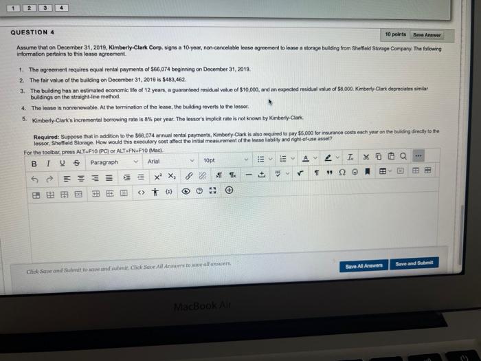 please need help asap a QUESTION 4 10 points Save Anew Assume