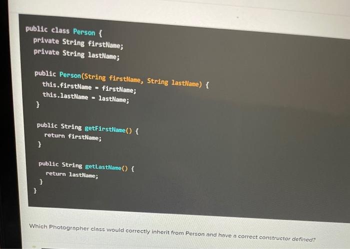 password changed to changeme after the instantiation? public class Customer \{ private