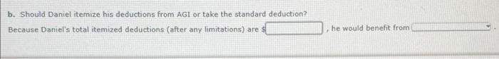 expenses as either "Deductible for AGI", "Deductible from AGI", or "Not deductible",