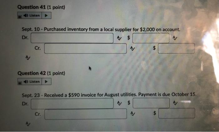 name and 0 for the dollar amount. Input the account name first