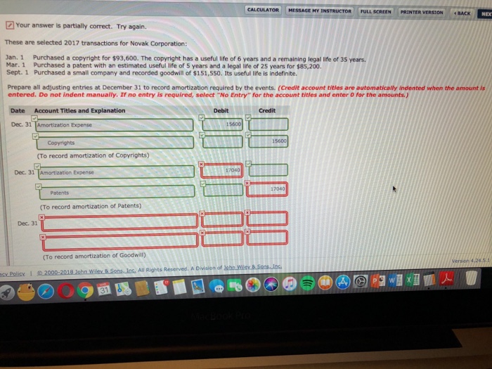 Exercise 9-11 Your answer is partially correct. Try again. These are selected