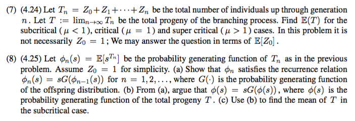 individuals up through generation n. Let T := limnoo Tn be the