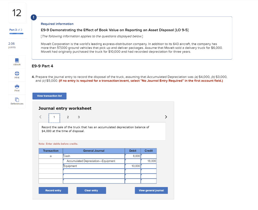 12 Required information Part 3 of 3 E9-9 Demonstrating the Effect