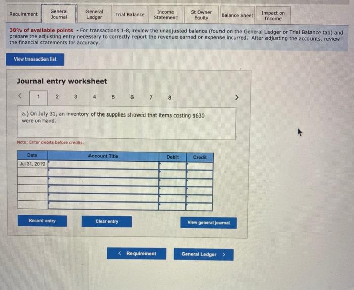 month of operation, the general ledger of Michael Domenici, Consultant, contained the