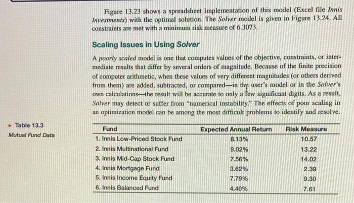 formulate the linear optimization model. Chapter 13 Linear Optimization 495 EXAMPLE 13.16