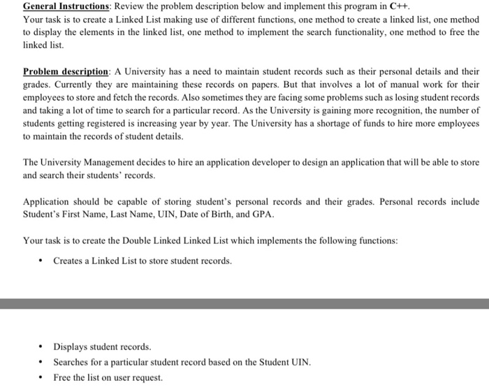 will hold all the student records. struct StudentRecord { string firstName; string