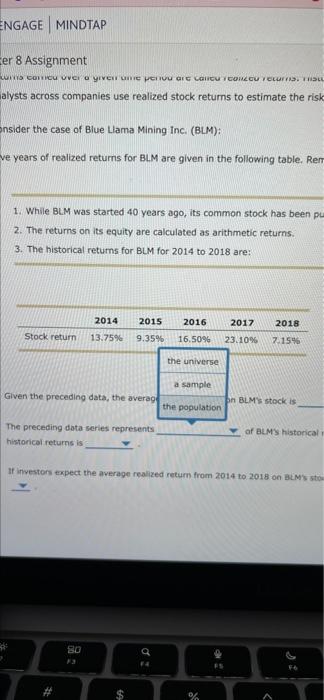 returns is often used to estimate future results. Analysts across companies use