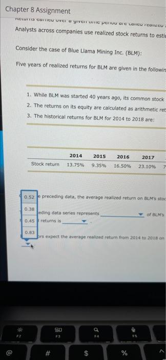 case of Blue Lama Mining Inc. (BLM): Five years of realized returns