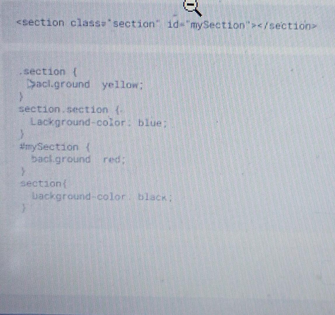  Given the following HTML code with CSS styles,what will be the