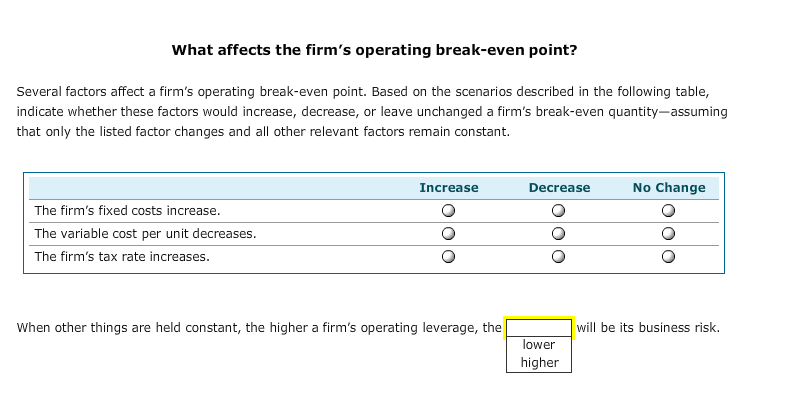 recover its costs. These costs include both its fixed and its variable
