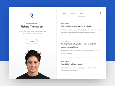 Use HTML, CSS, and Javascript to create a simple personal website like
