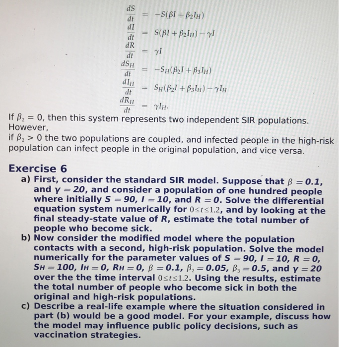 you so much! 6 High risk and low-risk populations Now suppose that