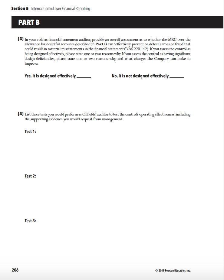 Auditing Cases, An Interactive Learning Approach, Seventh Edition. Oilfields-R-Us, Inc. Evaluation of
