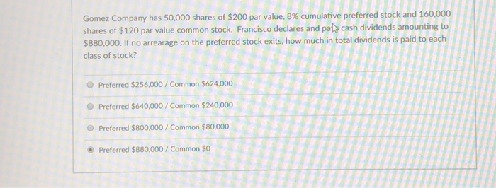  Please tell me the correct answer with solution. Thank you! Gomez