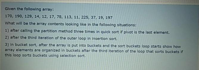 Please, I want the solution using Java and I want it