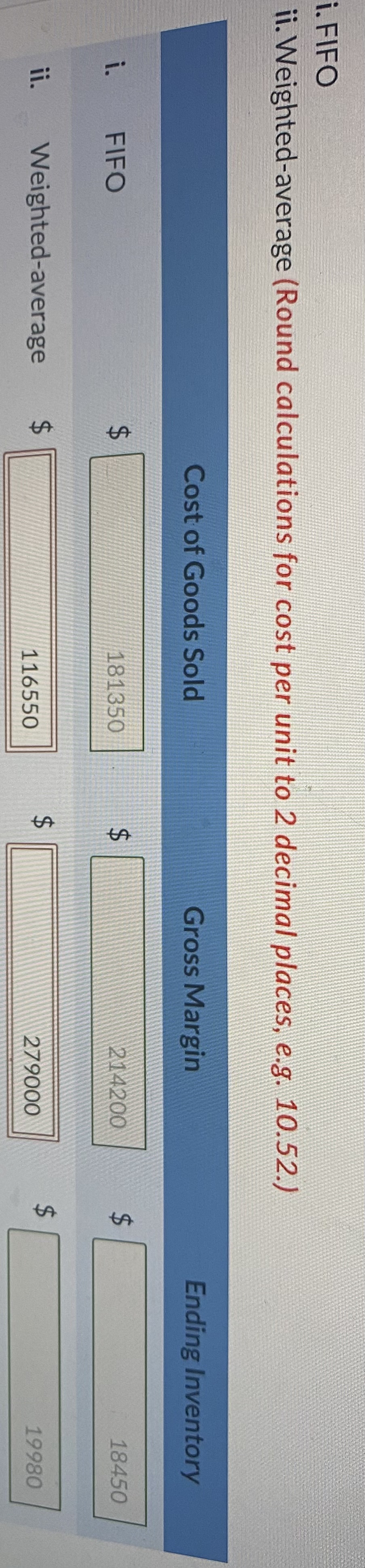to 2 decimal places, e.g. 10.52.)