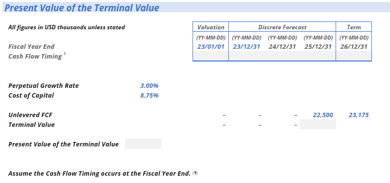 be designed, from first to last. Revenue Build Dashboards DCF Present Value