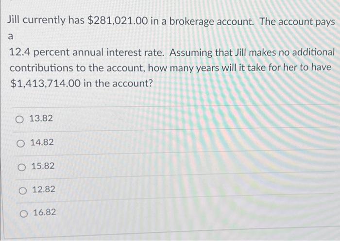 investing your money in a bank account that has a nominal annual