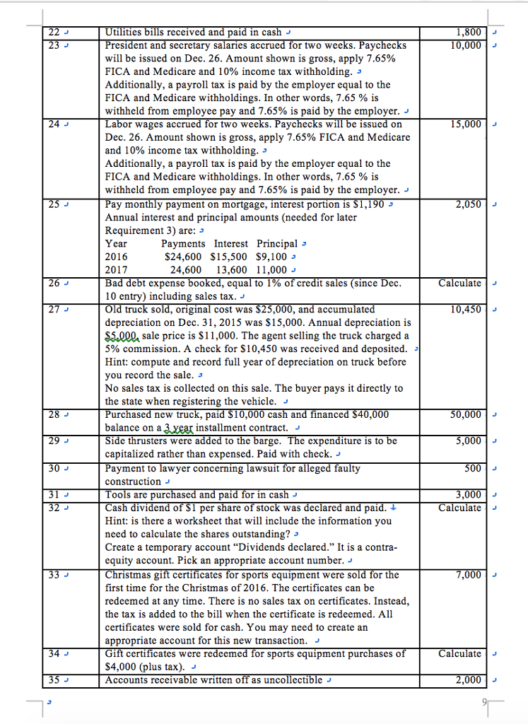3.Record the account balances from the general ledger on the unadjusted trial