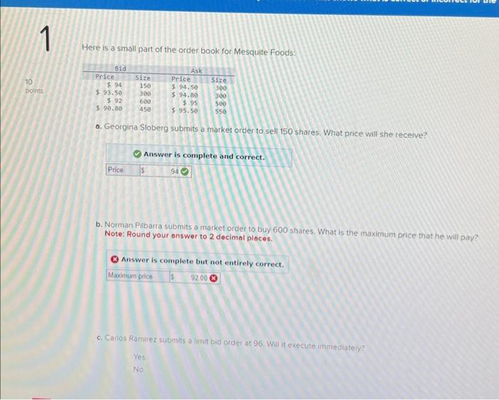 Help please, don't understand why part B isnt 92. Thanks! Here is