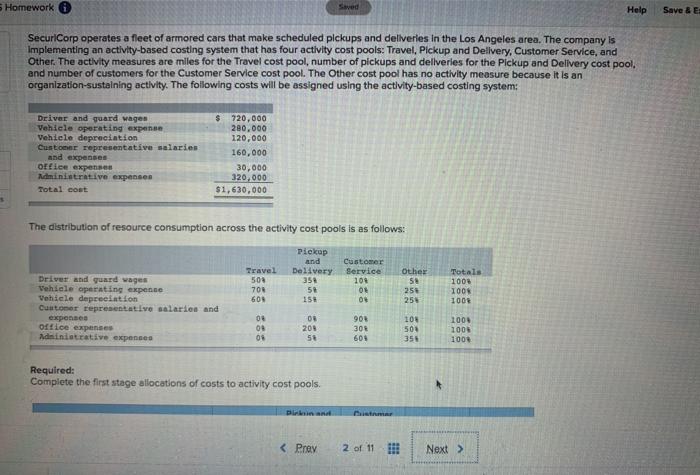  Homework Saved Help Save & E SecuriCorp operates a fleet of