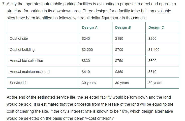 1. Determine the first incremental B/C ratio? 2. The second incremental