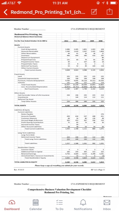 do it here. Questions: 1- preprare the Financial Review 2- The Valuation
