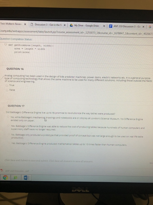  Phyton Hw Due @3PM need help ASAP Test: Midterm Rev ev