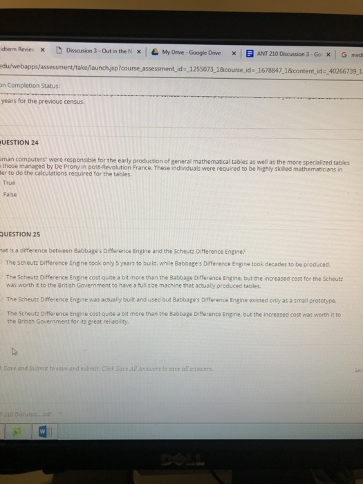 ANT 210 Discussion 3 . Go x x | G O det