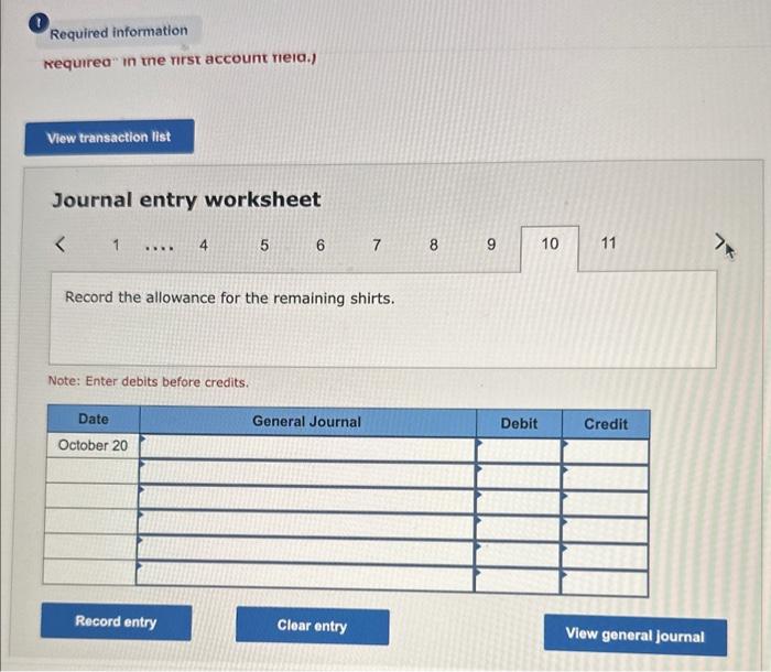 were returned to the supplier. d. On October 12, BSS complained the