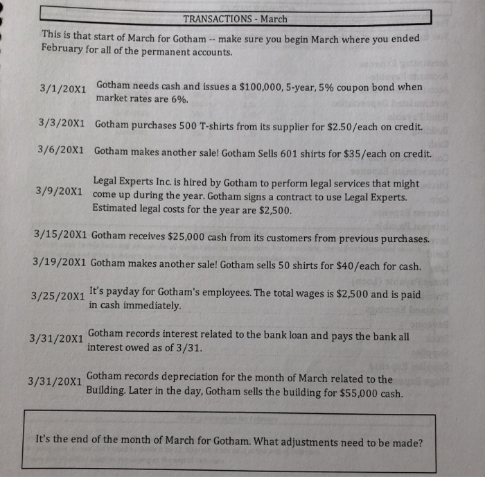 is not the firm's first month of business; that is why there