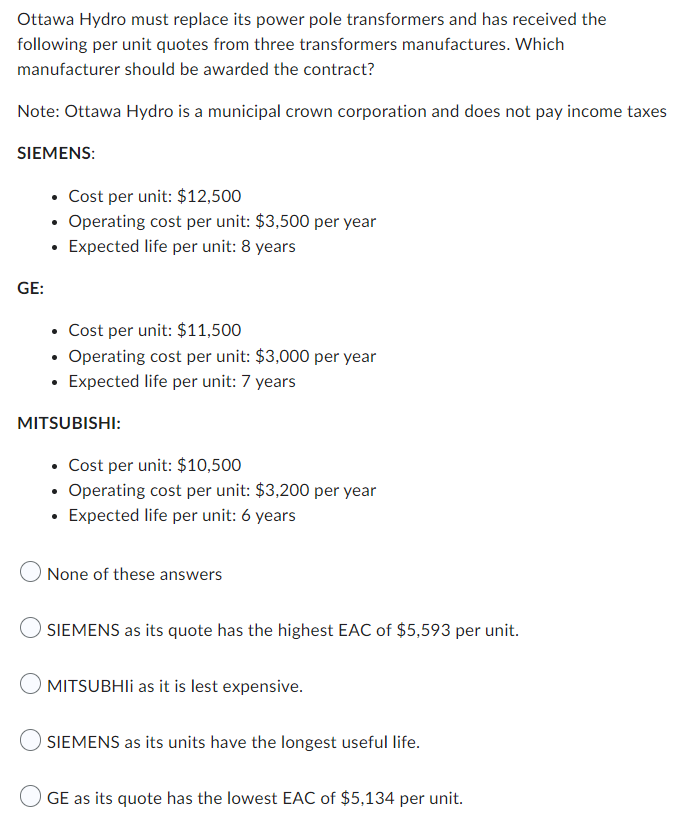 Ottawa Hydro must replace its power pole transformers and has received