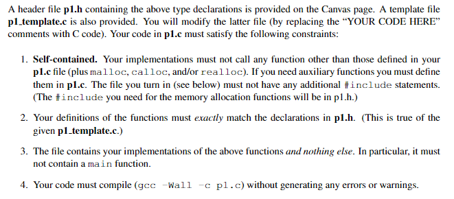 Make an original answer that includes code where needed. In C, use