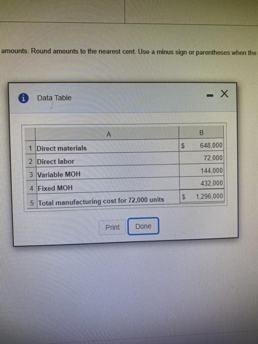  amounts Round amounts to the nearest cent. Use a minus sign