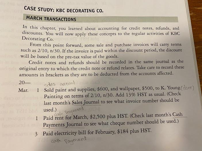 This is a bookkeeping question. Please answer with all the accounts as