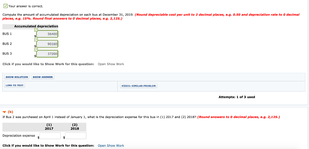 three used buses. Because of frequent turnover in the accounting department, a
