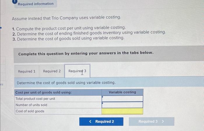 of goods sold using absorption costing. Exercise 19-1 (Algo) Computing unit and