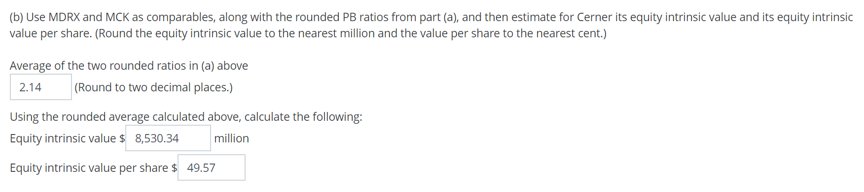 following table provides summary data for Cerner Corporation (CERN) and its competitors,