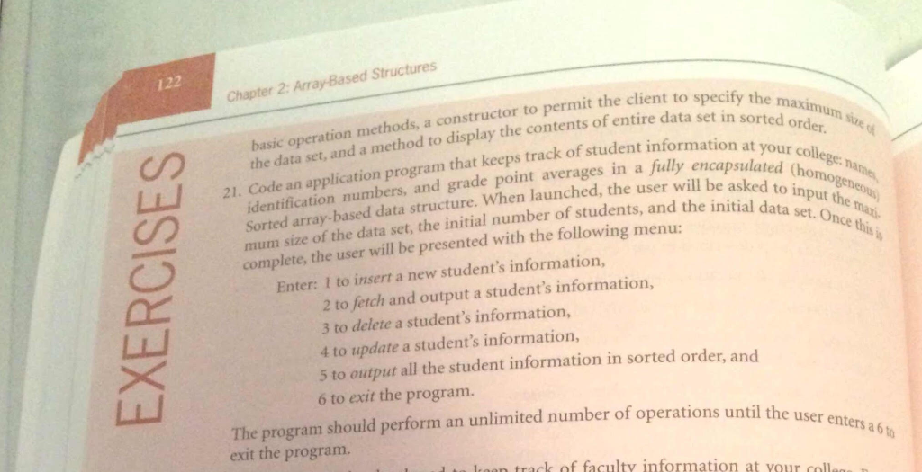 Node class (#19) which represents one student, and then create another class