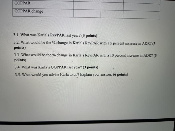 a 200-room select service hotel near a major highway. Last year, her