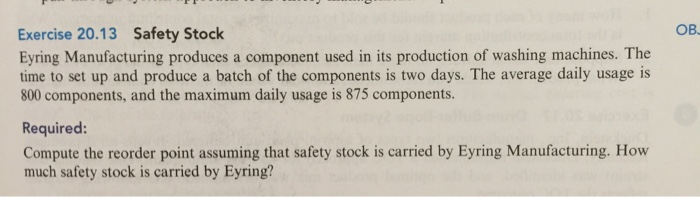  Please include all work to get answers... . Exercise 20.13 Safety