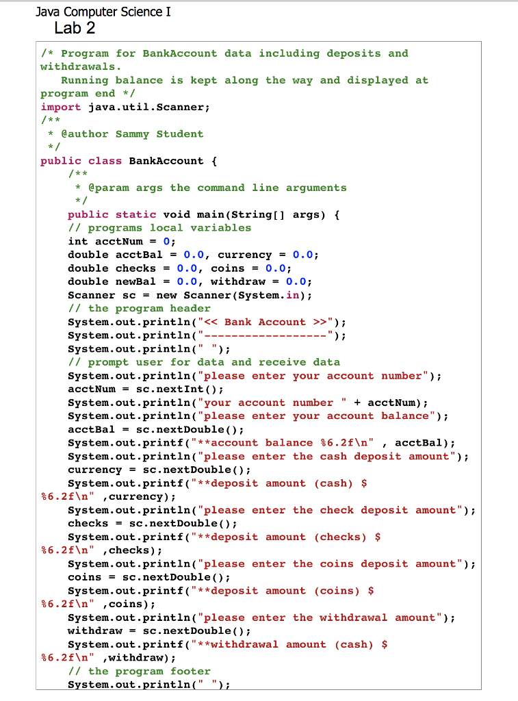 Account Creation - More on Sequential Control 100 points To type a