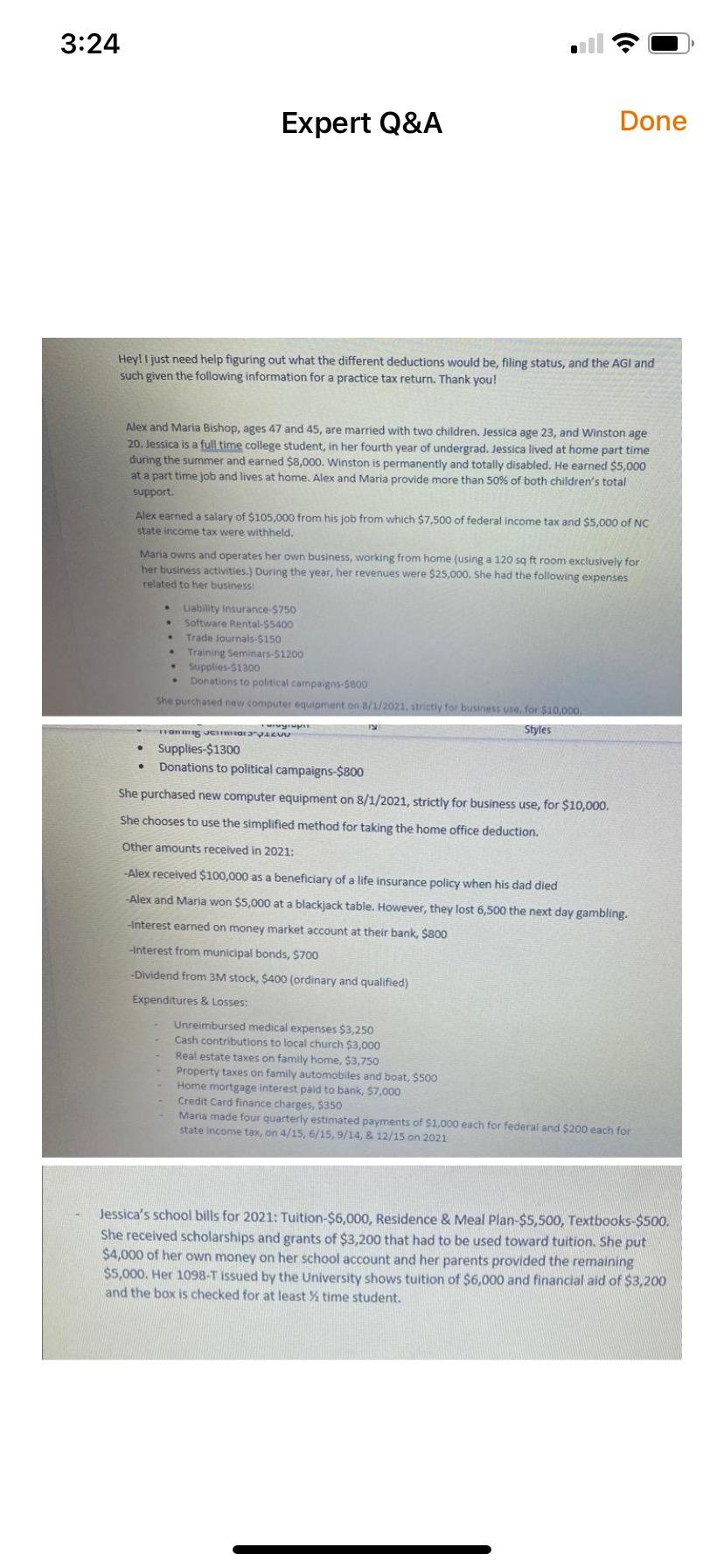  3:24 Expert Q&A Done Hey! I just need help figuring out