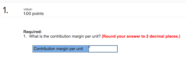 prepared the following contribution format income statement based on a sales volume