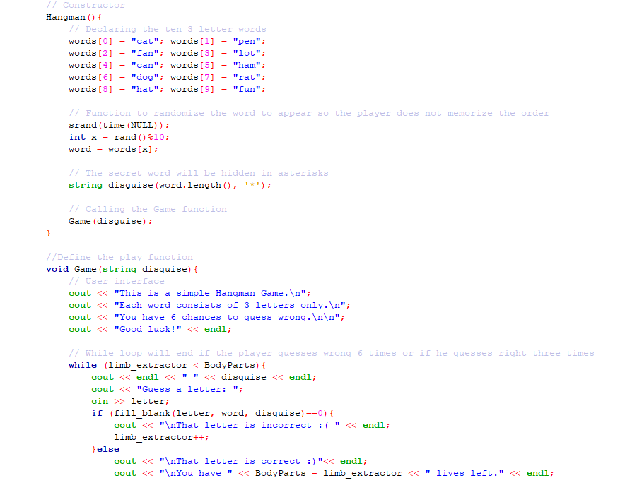 the main.cpp, the Class.h (header file) and the Class.cpp #include #include #include