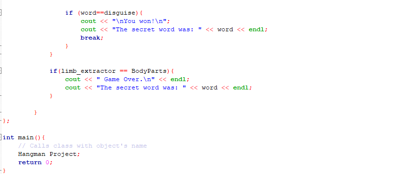 #include using namespace std; int BodyParts = 6; // There are 6