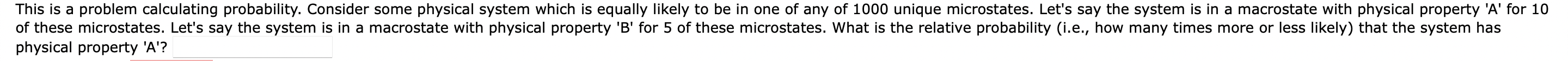  physical property 'A'? 