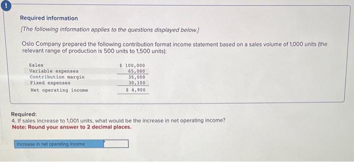 (the relevant range of production is 500 units to 1,500 units): Required: