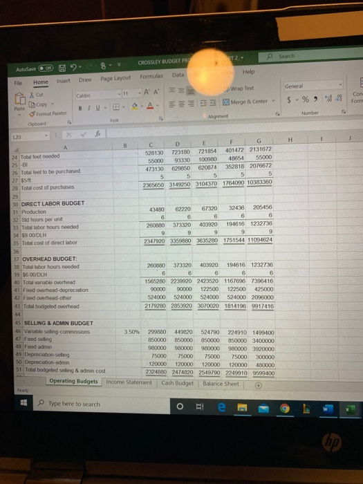 Plug for the amount needed. Presented on the template provided is Crossleys