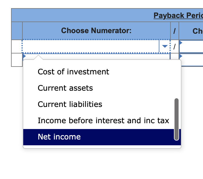 a $360,000 initial investment for new machinery with a five- year life